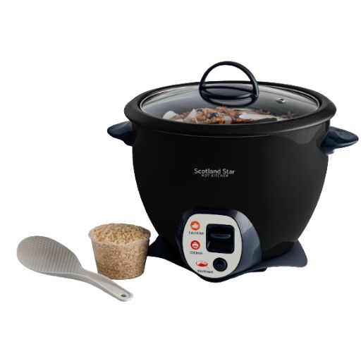 OLLA ARROCERA SCOTLAND STAR MODELO RC-180G NEGRO
