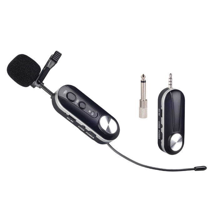 Micrófono AY-W31 WOLFKING PRO inalámbrico uhf universal Con un solo Microfono de solapa